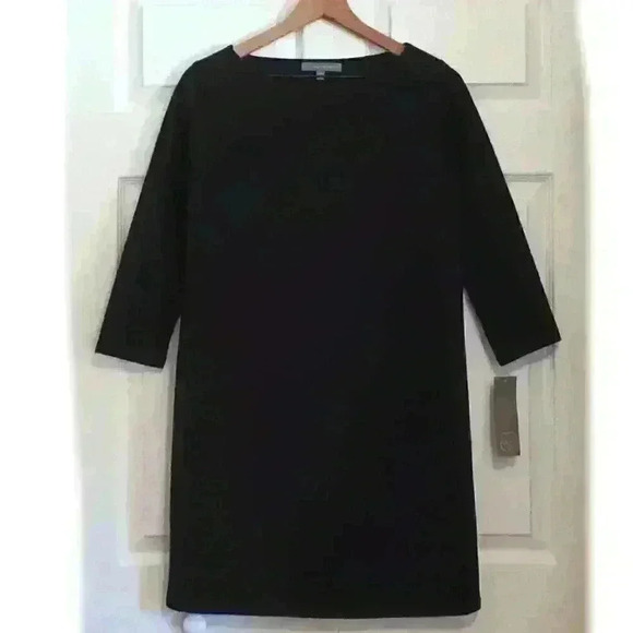 NWT Daisy Fuentes Black Chemise Shift Dress Size S Diamond Pattern Checkmate - Picture 1 of 8